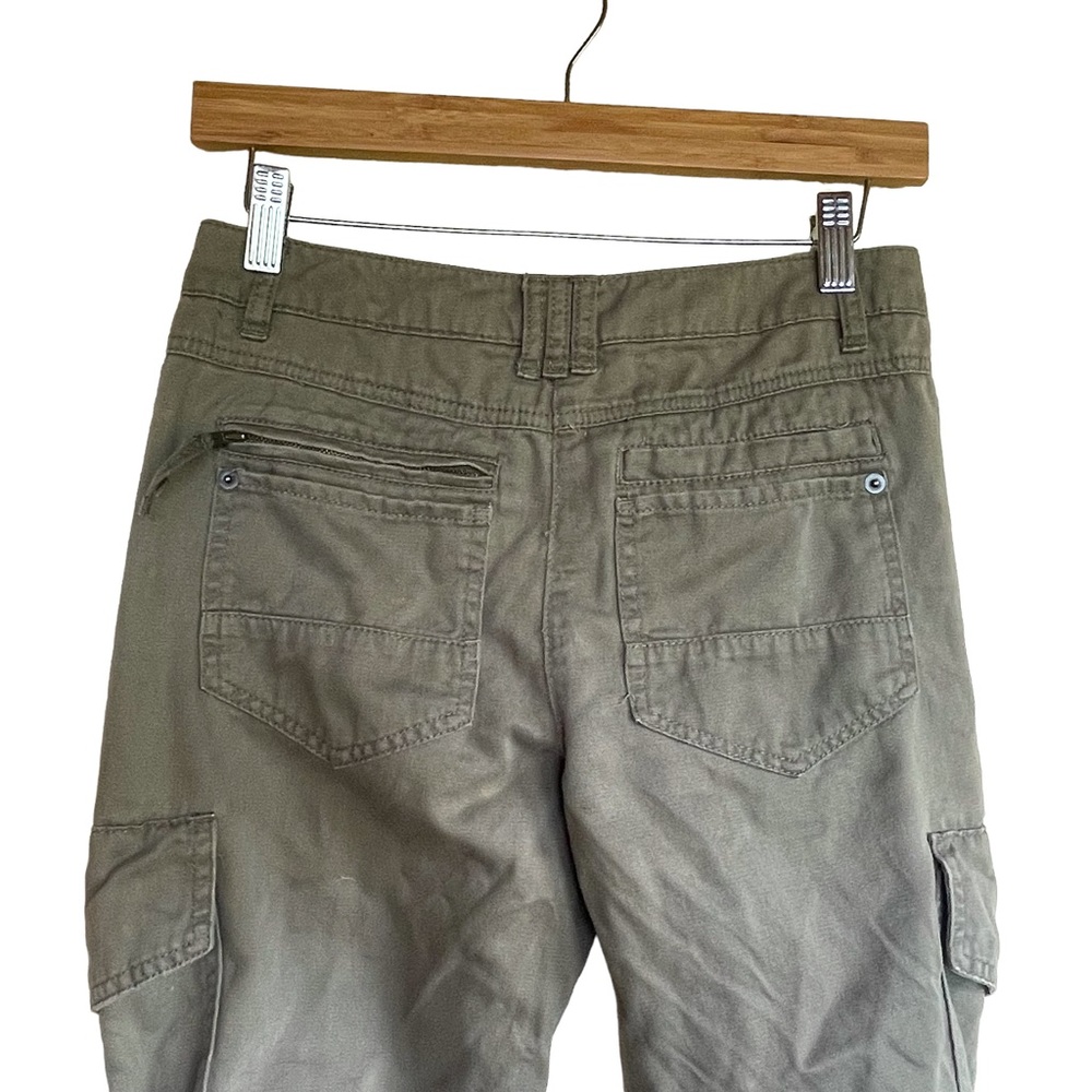 Da-nang low rise cargo pants in olive green Y2K - Picture 10 of 15